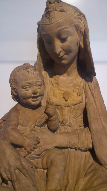 'The Virgin and Laughing Child', Antonio Rossellino (?), About 1465, Terracotta