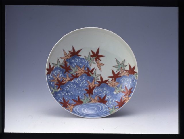 Porcelain Dish, 1720-1740, Japan. On display at the British Museum.